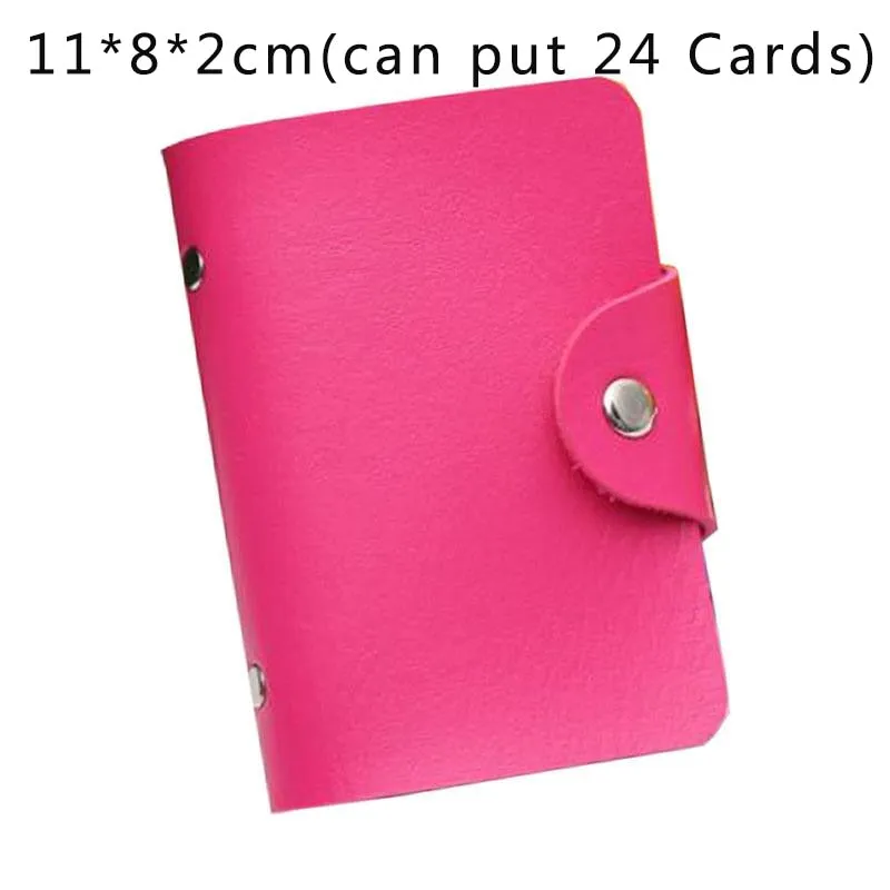 Realaiot 26 Card Slots Card Holder With Button Photocard ID Holder Photo Album Cute Cartoon Fruit Animal Print Name Card ID Holder Book