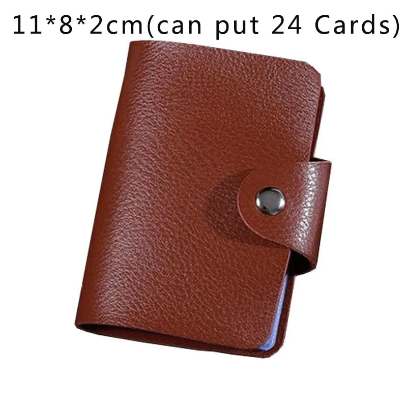 Realaiot 26 Card Slots Card Holder With Button Photocard ID Holder Photo Album Cute Cartoon Fruit Animal Print Name Card ID Holder Book