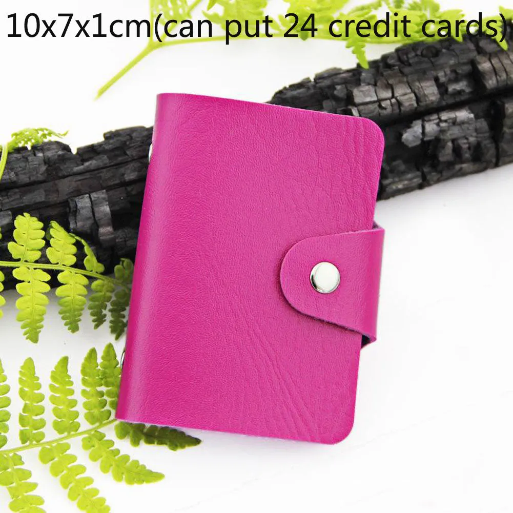 Realaiot 26 Card Slots Card Holder With Button Photocard ID Holder Photo Album Cute Cartoon Fruit Animal Print Name Card ID Holder Book