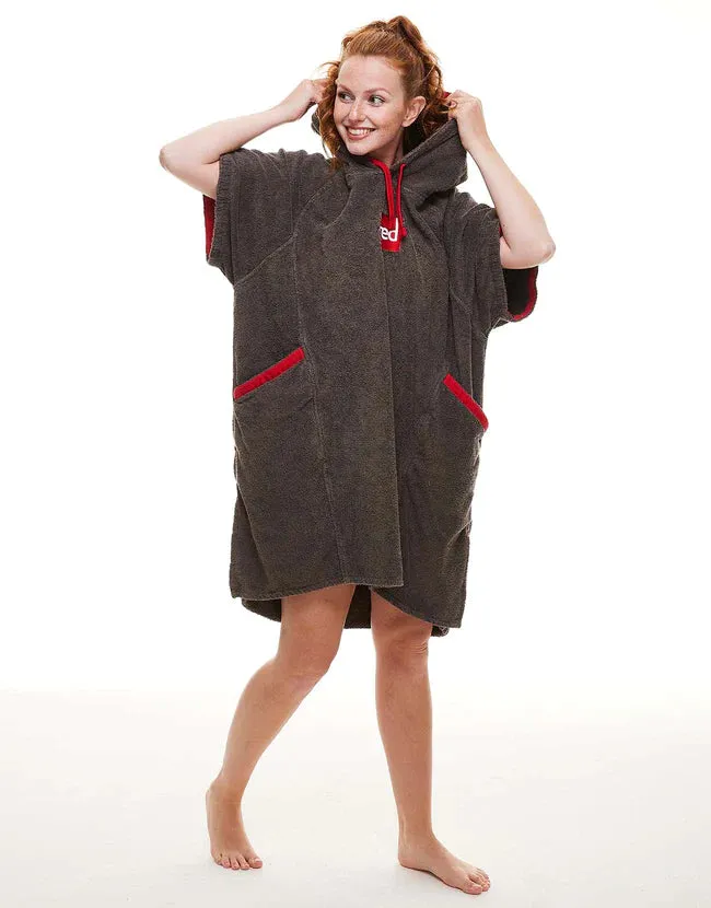Red Women's Luxury Towelling Change Robe