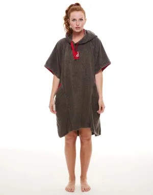 Red Women's Luxury Towelling Change Robe
