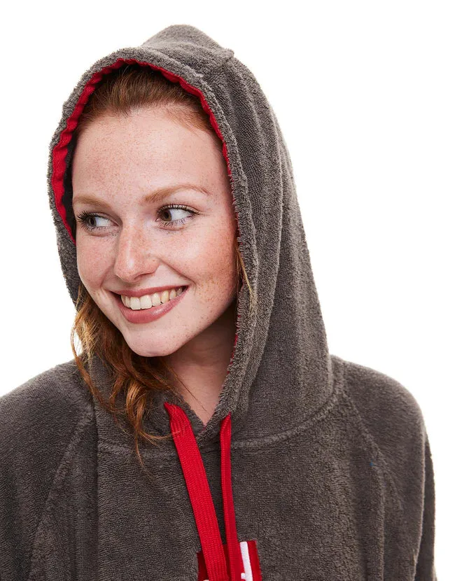 Red Women's Luxury Towelling Change Robe