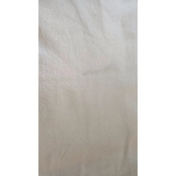 Re/Done Jeans Women's 27 White Denim Straight 90s High Rise Loose Button Fly