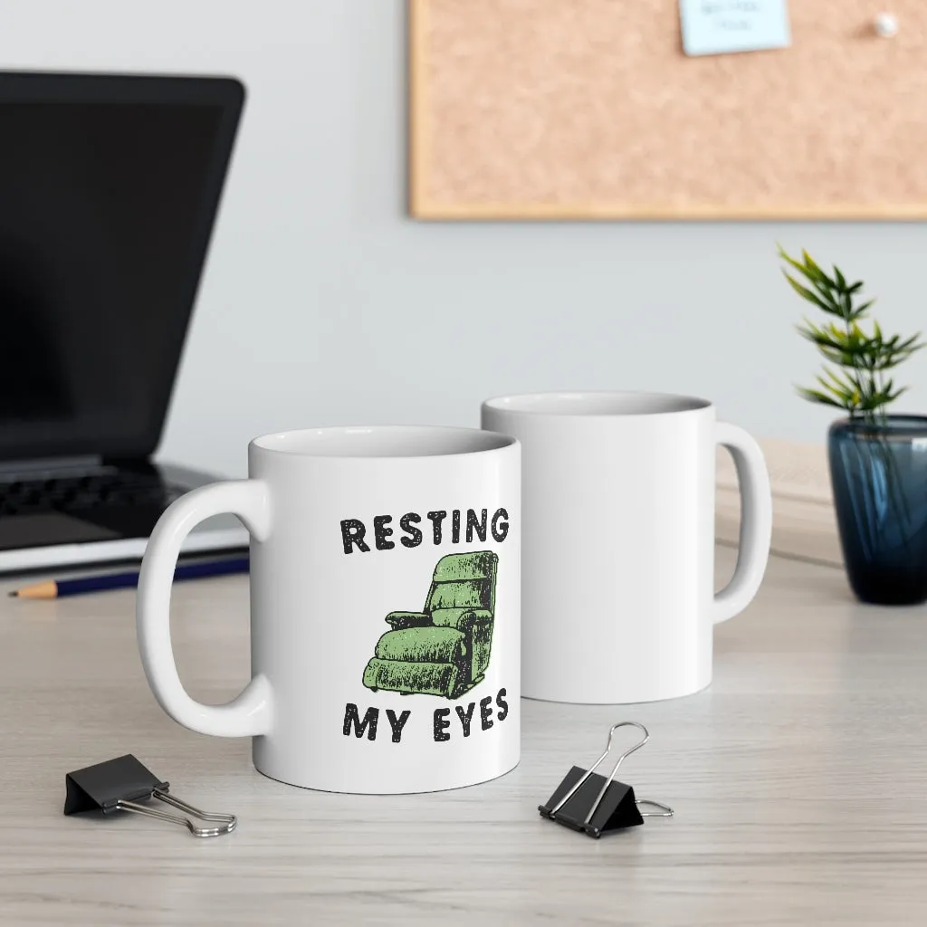 Resting My Eyes Coffee Mug