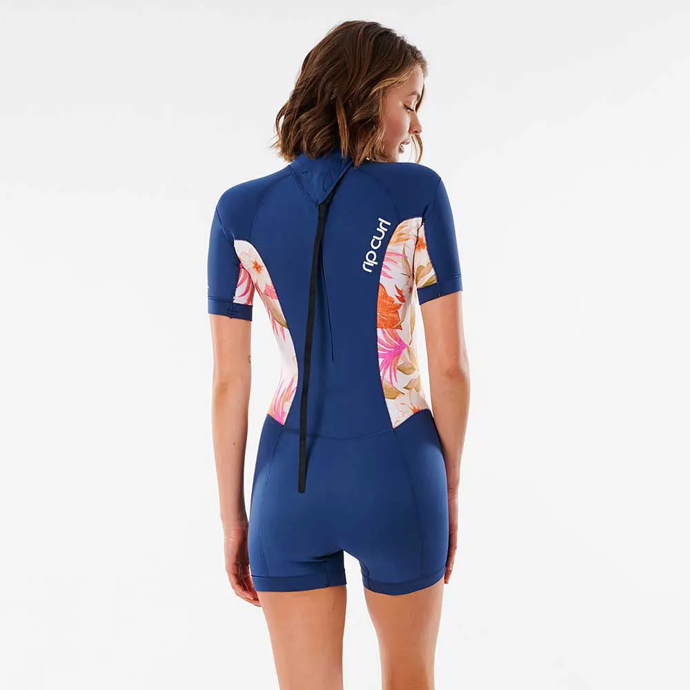 Rip Curl Womens Dawn Patrol 2mm Back Zip Shortie  - Pink