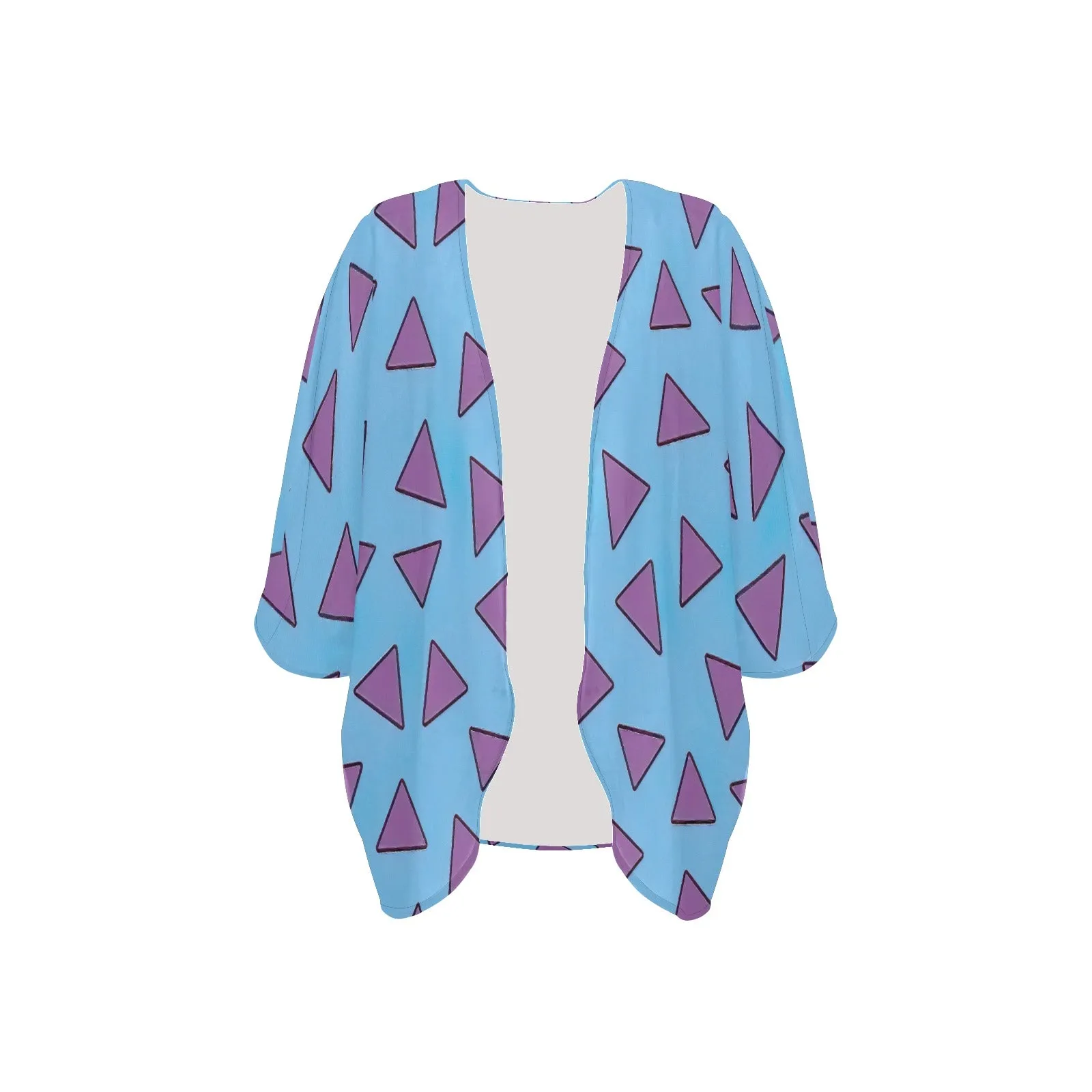 Rocko's Modern Life Print Women's Kimono Chiffon Cover Up