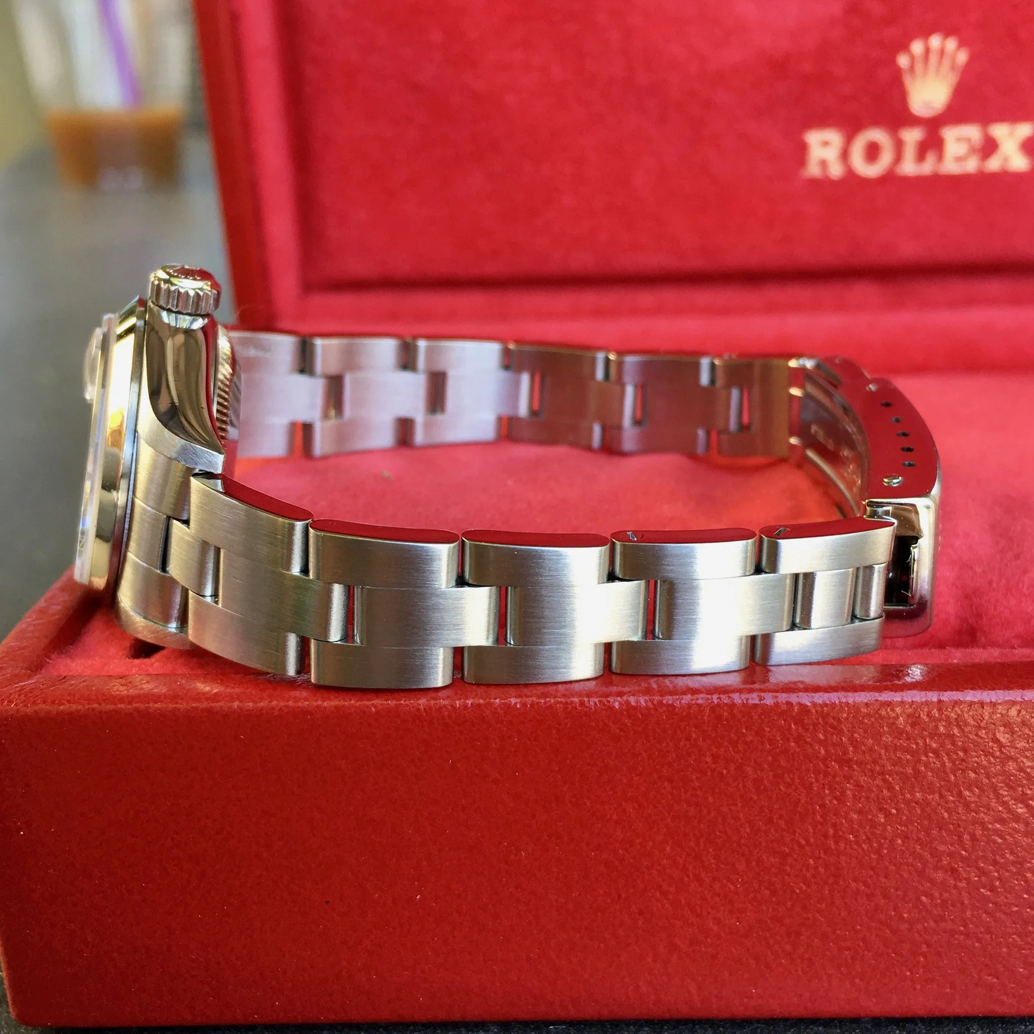 Rolex Date 79160 Silver Tapestry Automatic Stainless Steel Wristwatch Box Papers