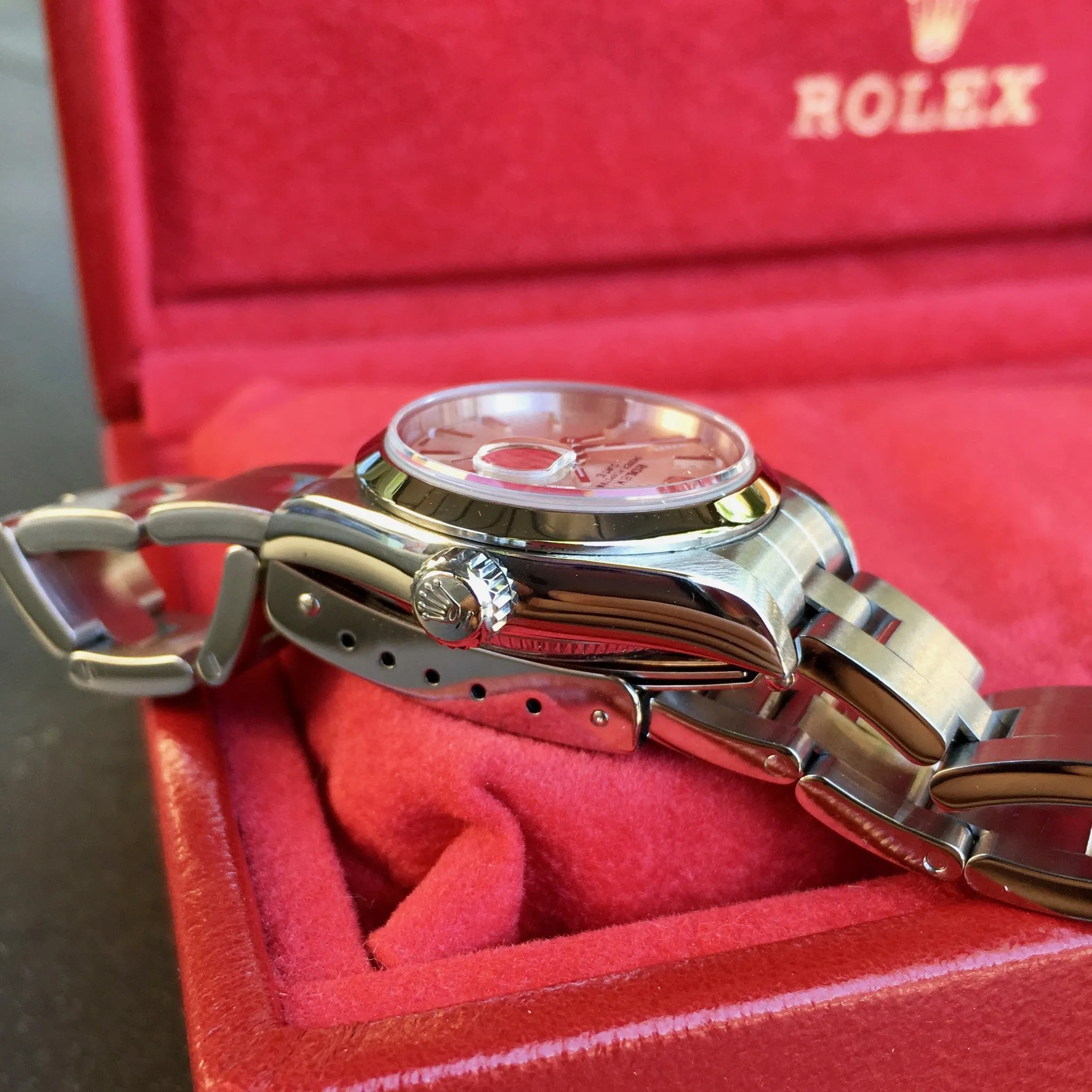 Rolex Date 79160 Silver Tapestry Automatic Stainless Steel Wristwatch Box Papers