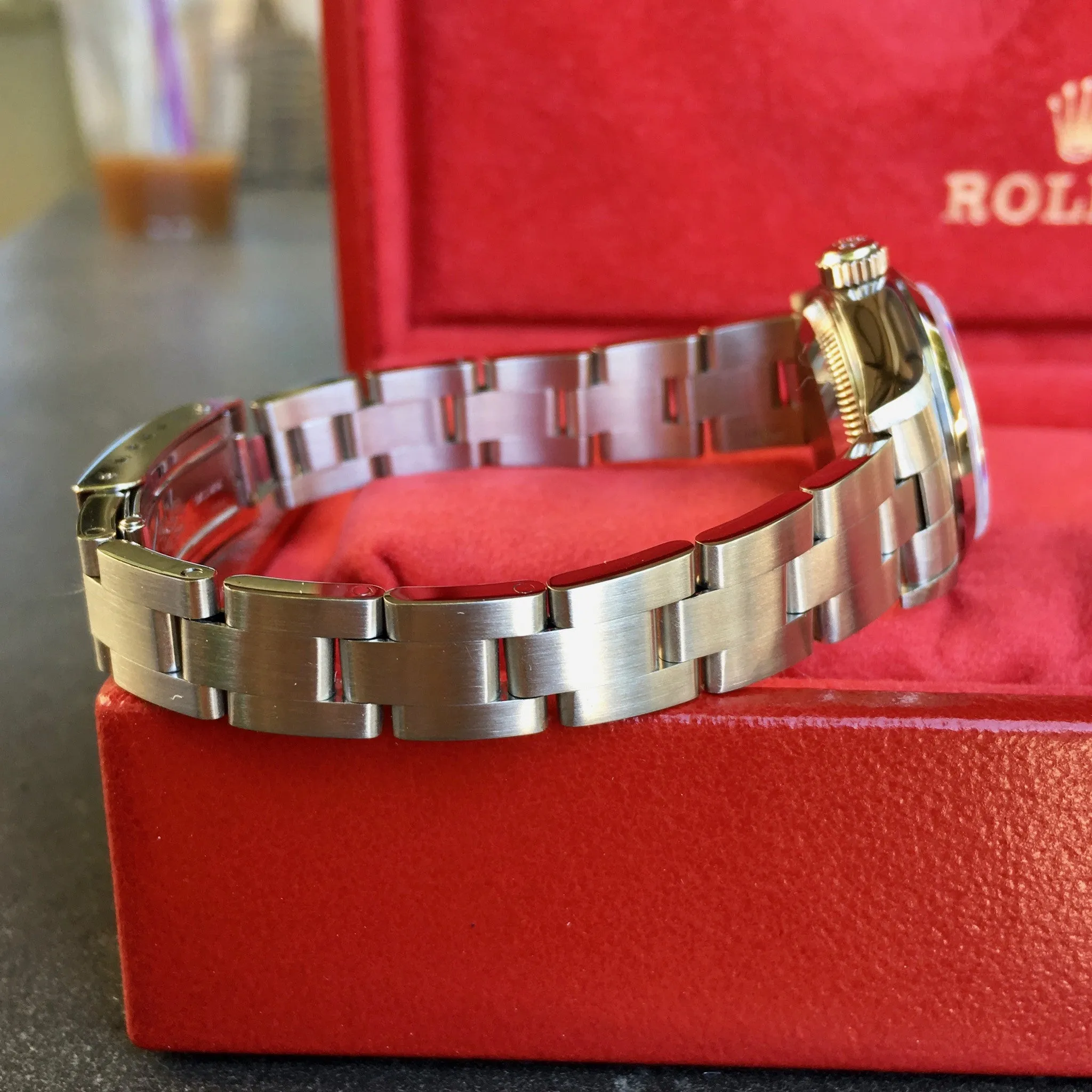 Rolex Date 79160 Silver Tapestry Automatic Stainless Steel Wristwatch Box Papers