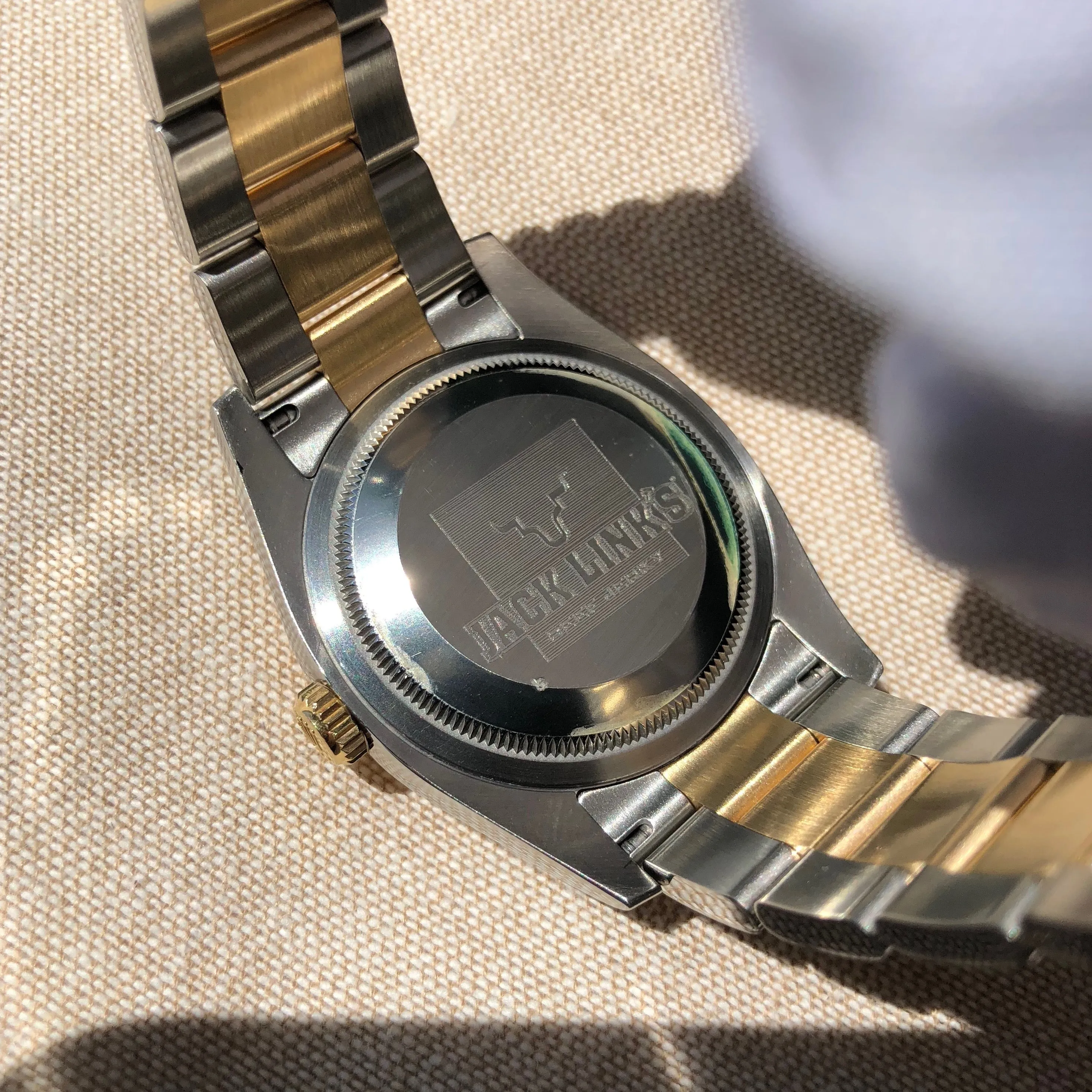 Rolex Datejust 116203 Two Tone Steel 18K Gold Silver Dial Scrambled Serial Wristwatch