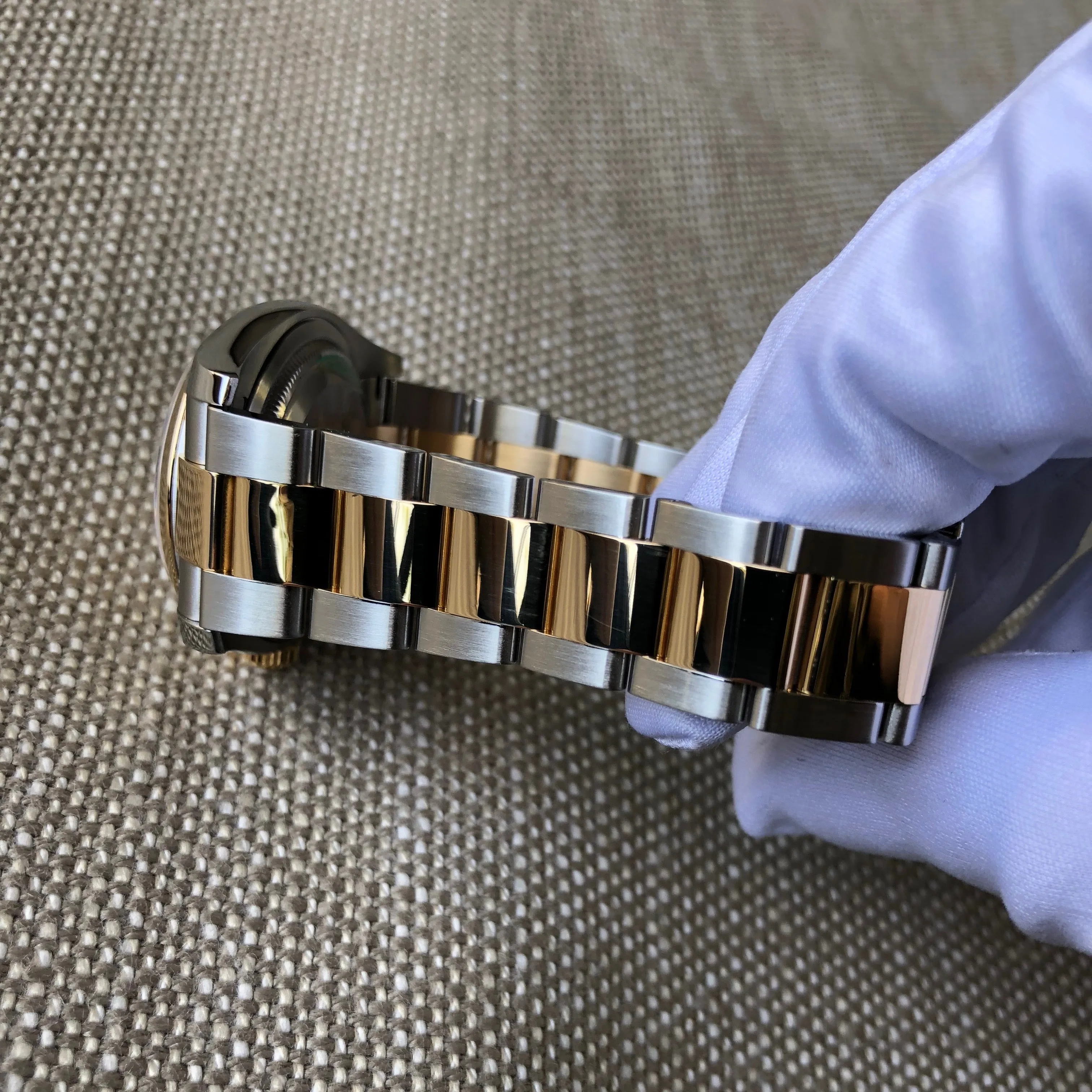 Rolex Datejust 116203 Two Tone Steel 18K Gold Silver Dial Scrambled Serial Wristwatch