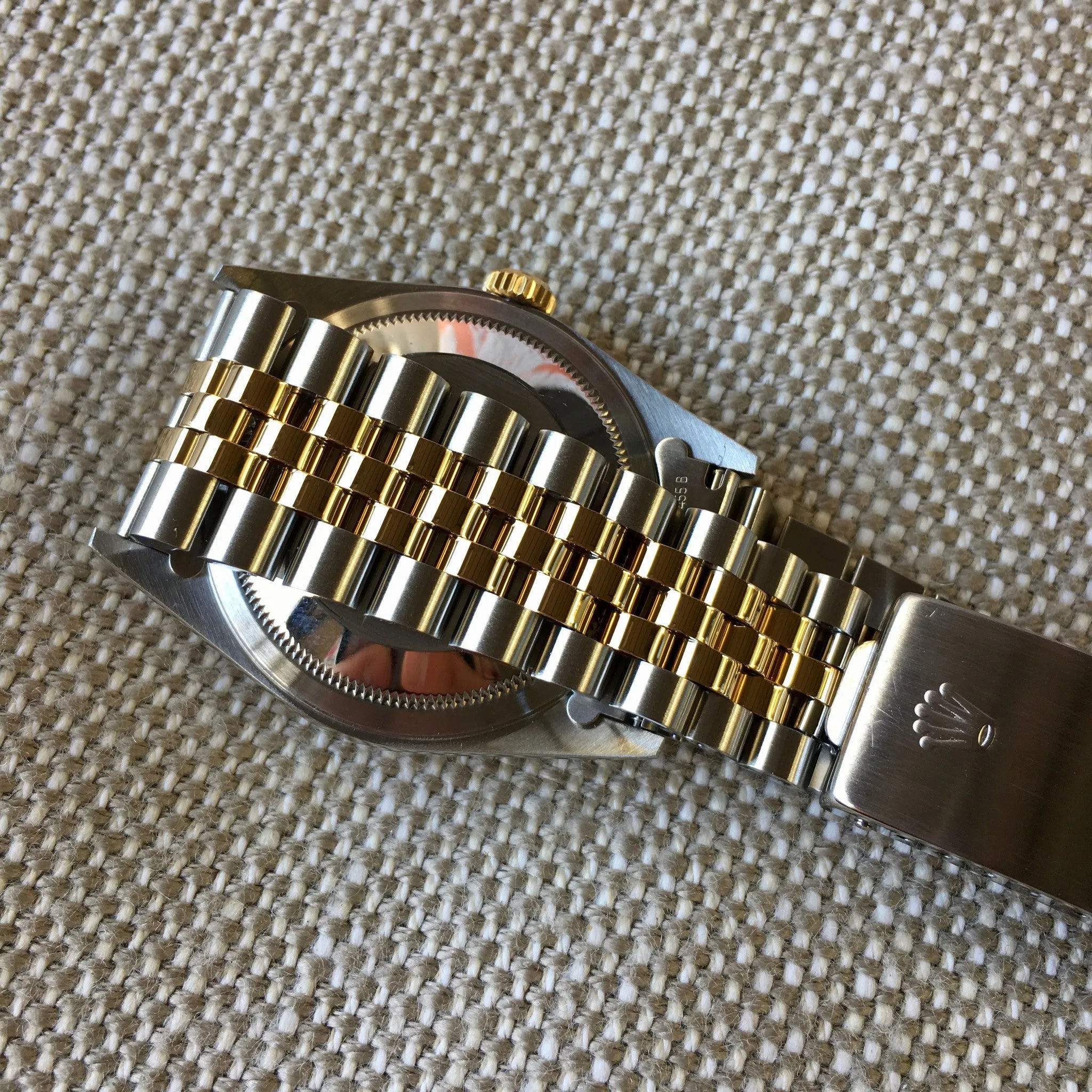 Rolex Datejust 16233 White Stick Two Tone Cal. 3135 "S" 1993 Serial Watch