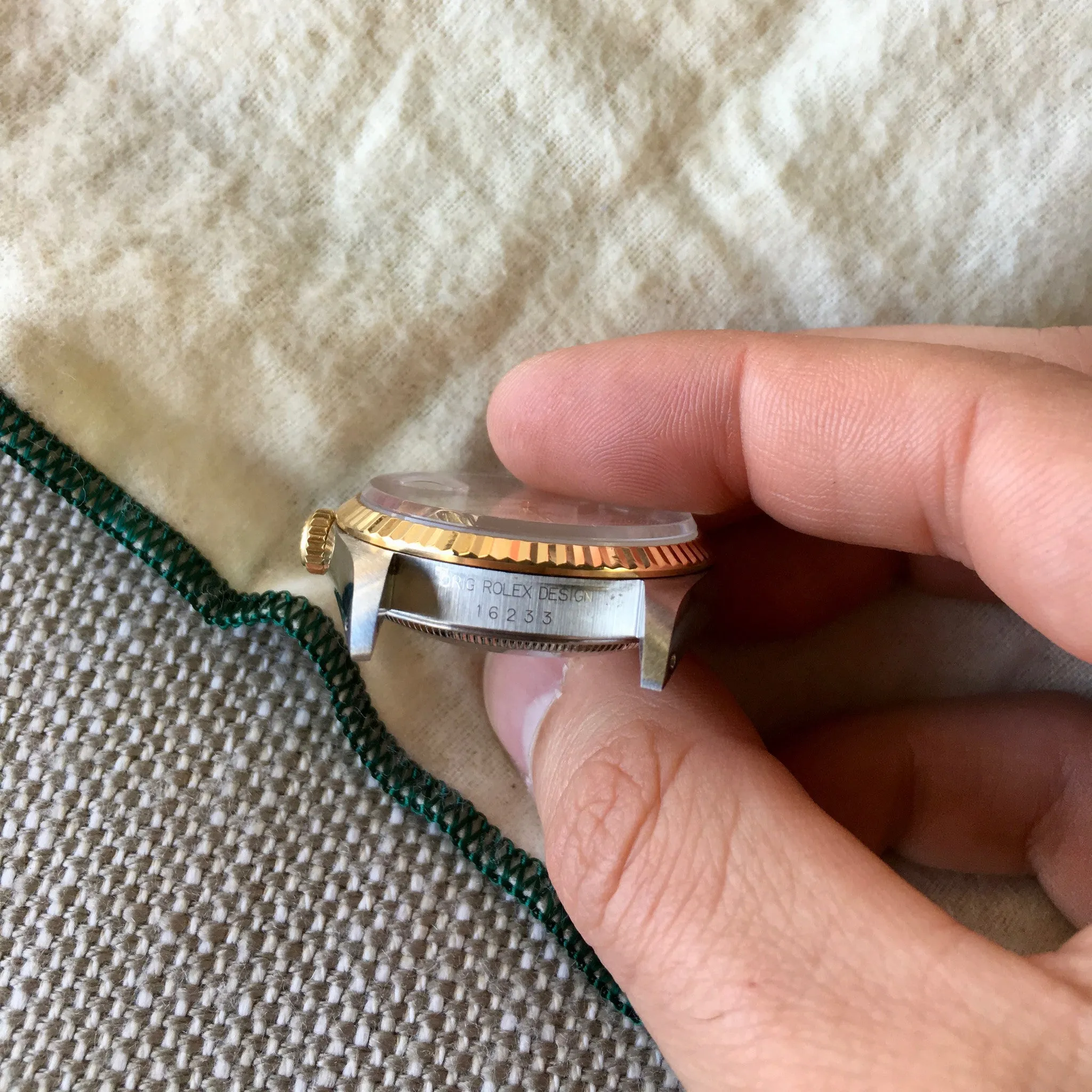 Rolex Datejust 16233 White Stick Two Tone Cal. 3135 "S" 1993 Serial Watch