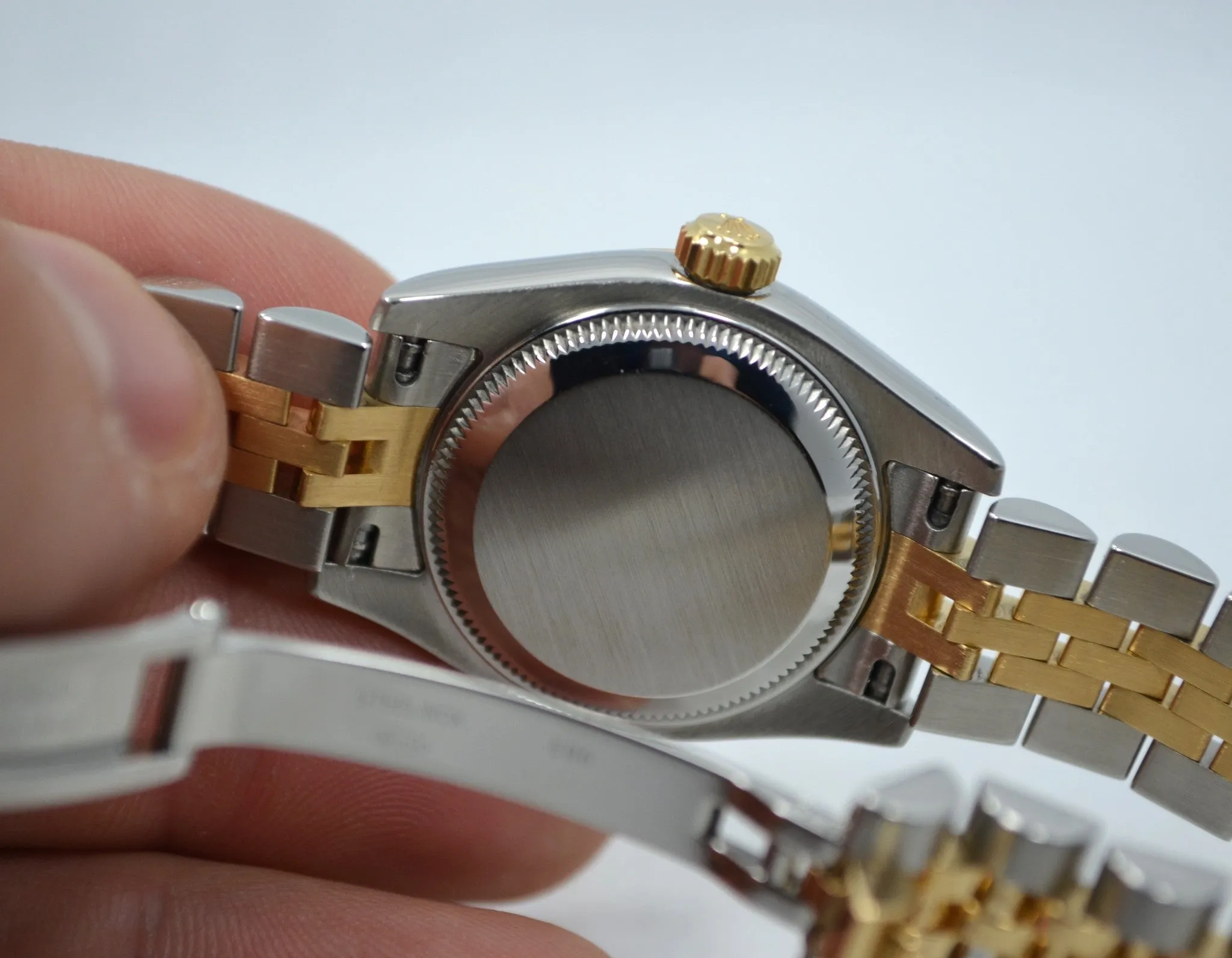 Rolex Datejust 179173 Ladies Diamond Dial Two Tone Steel Gold Random Serial Wristwatch