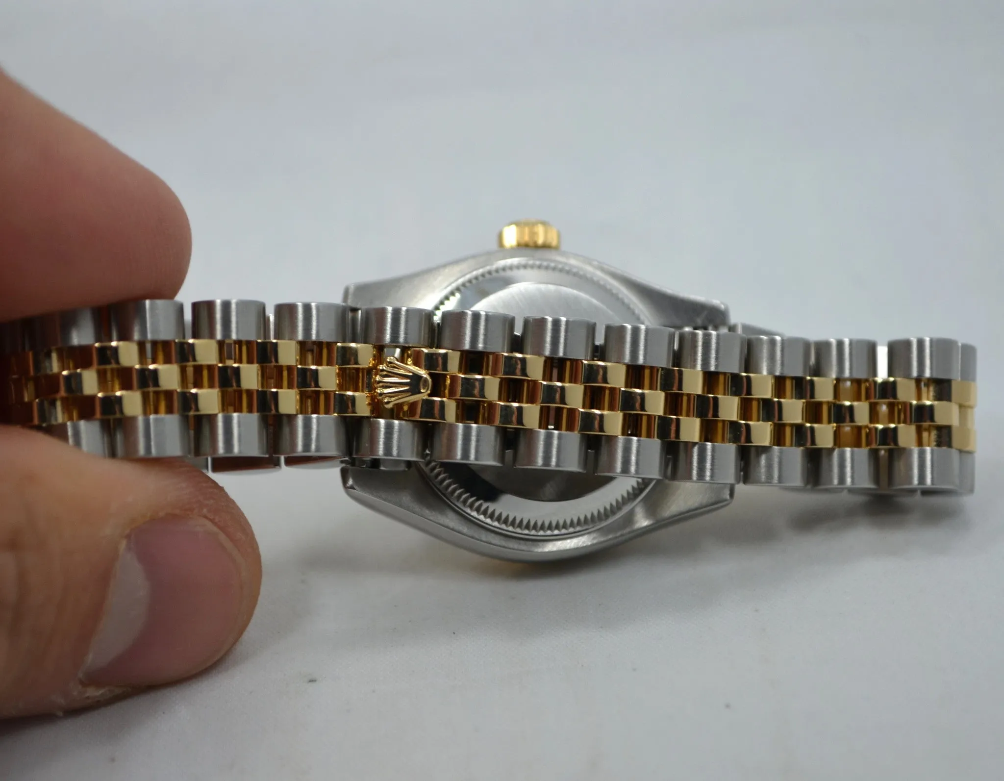 Rolex Datejust 179173 Ladies Diamond Dial Two Tone Steel Gold Random Serial Wristwatch