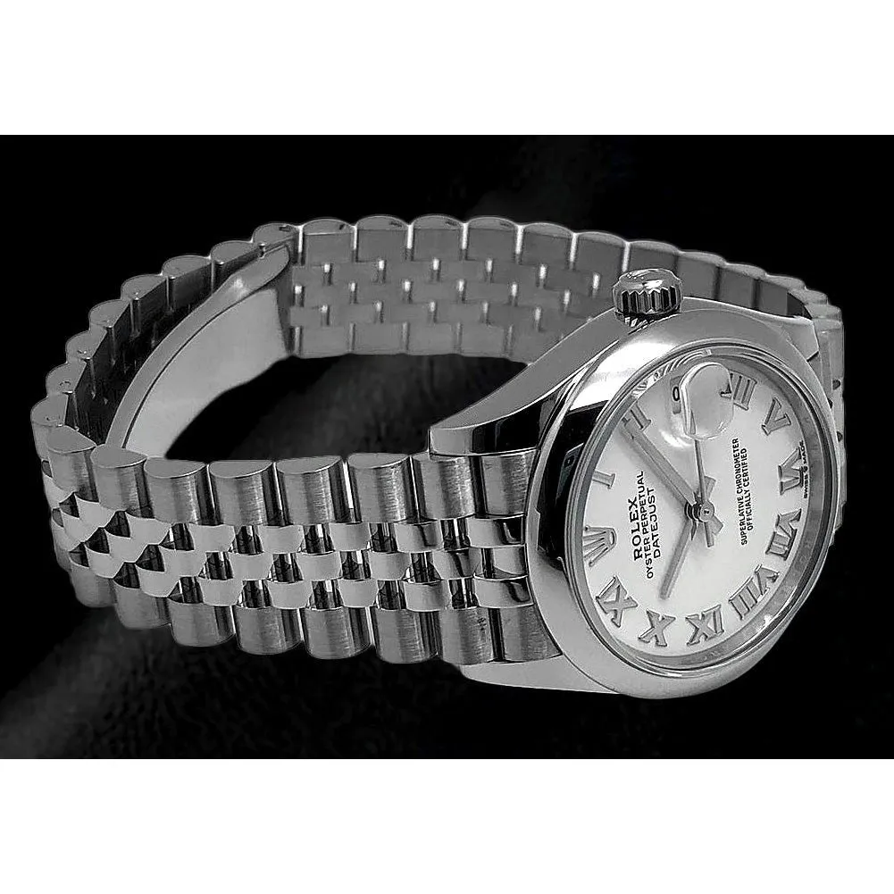 Rolex Datejust 31 White Roman Jubilee Steel Women's Watch