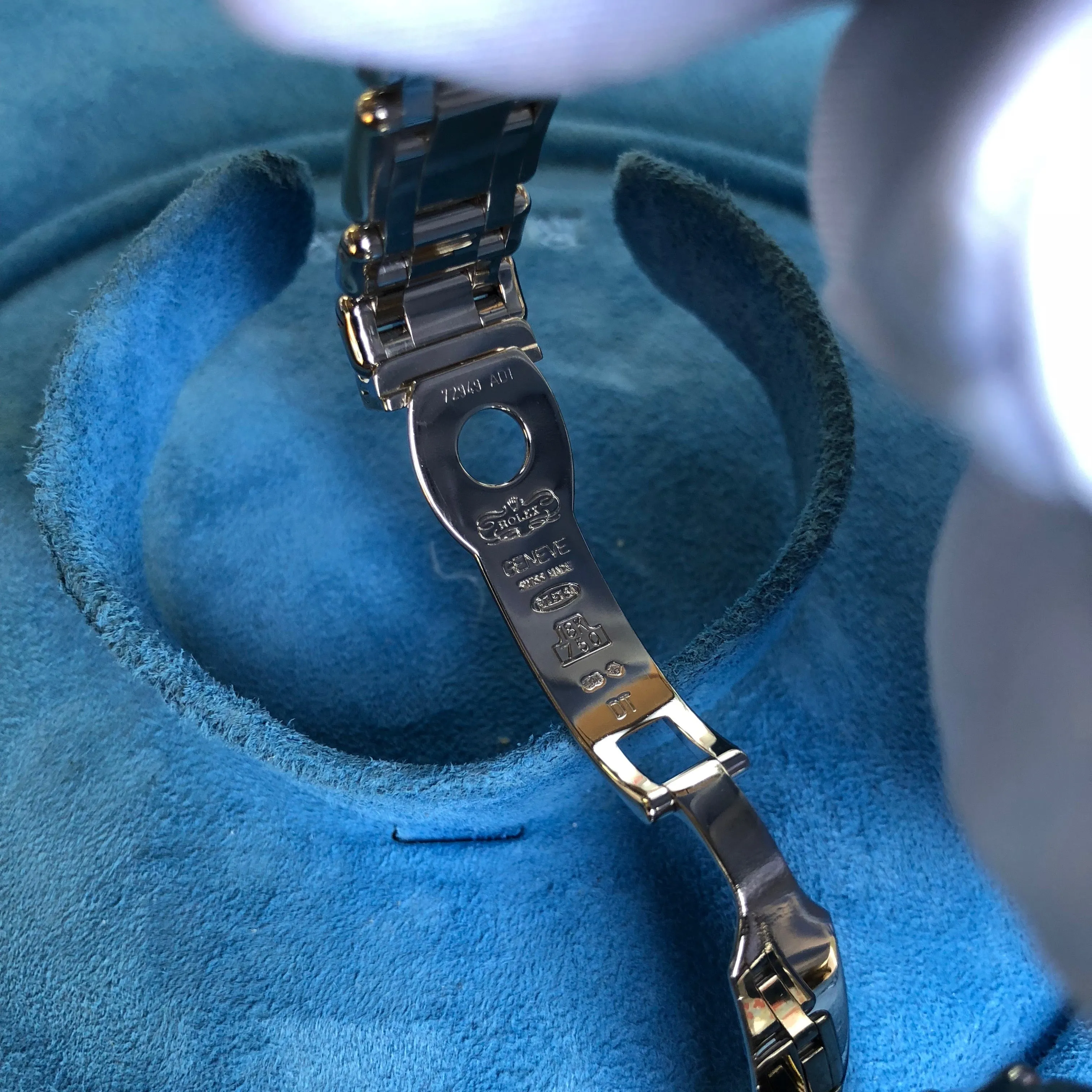 Rolex Pearlmaster 80299 Silver Jubilee Diamond Dial Bezel 18K White Gold Ladies Wristwatch Box & Papers