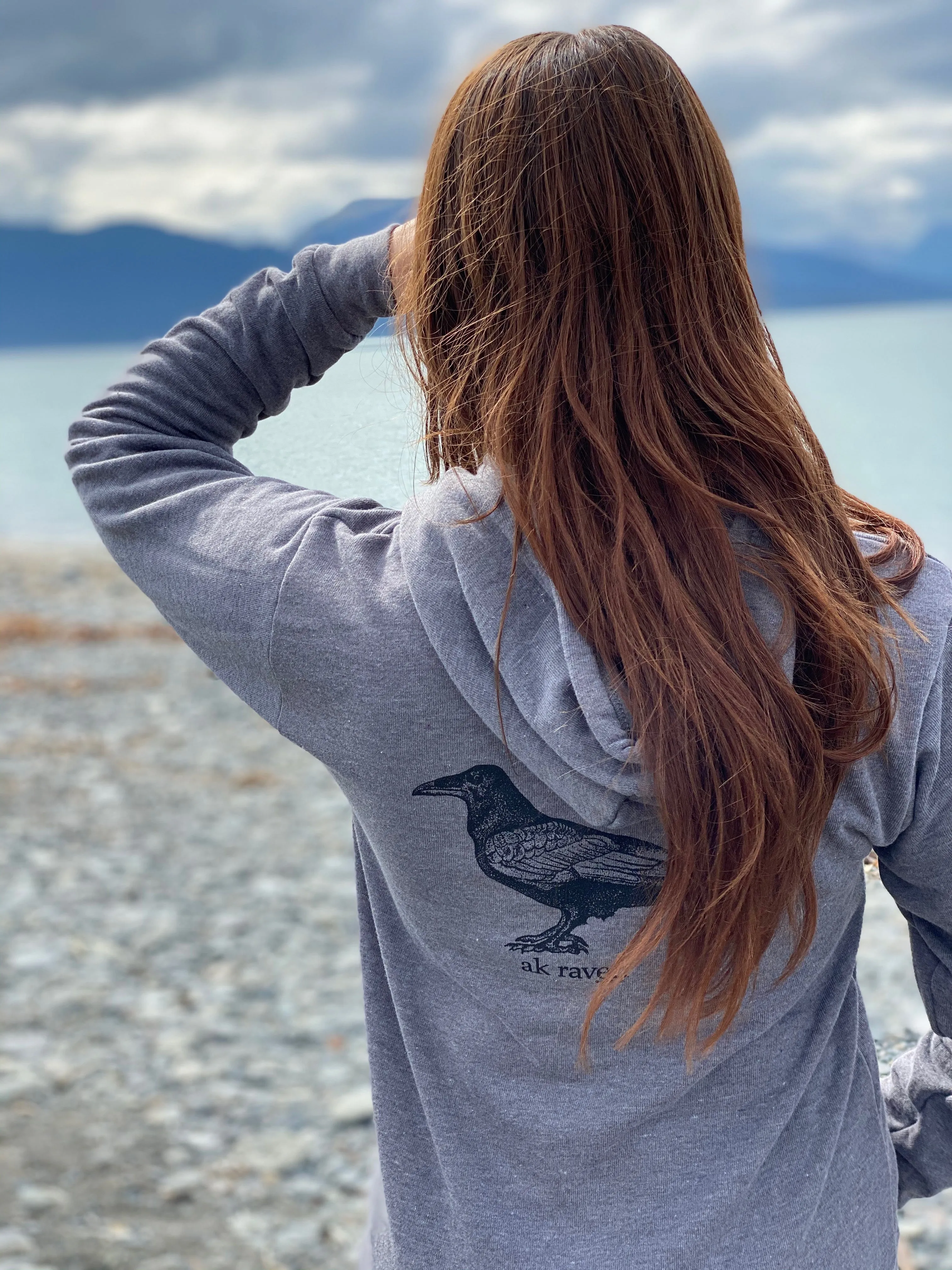 Roost Raven French Terry Zipped Hoody $69.00