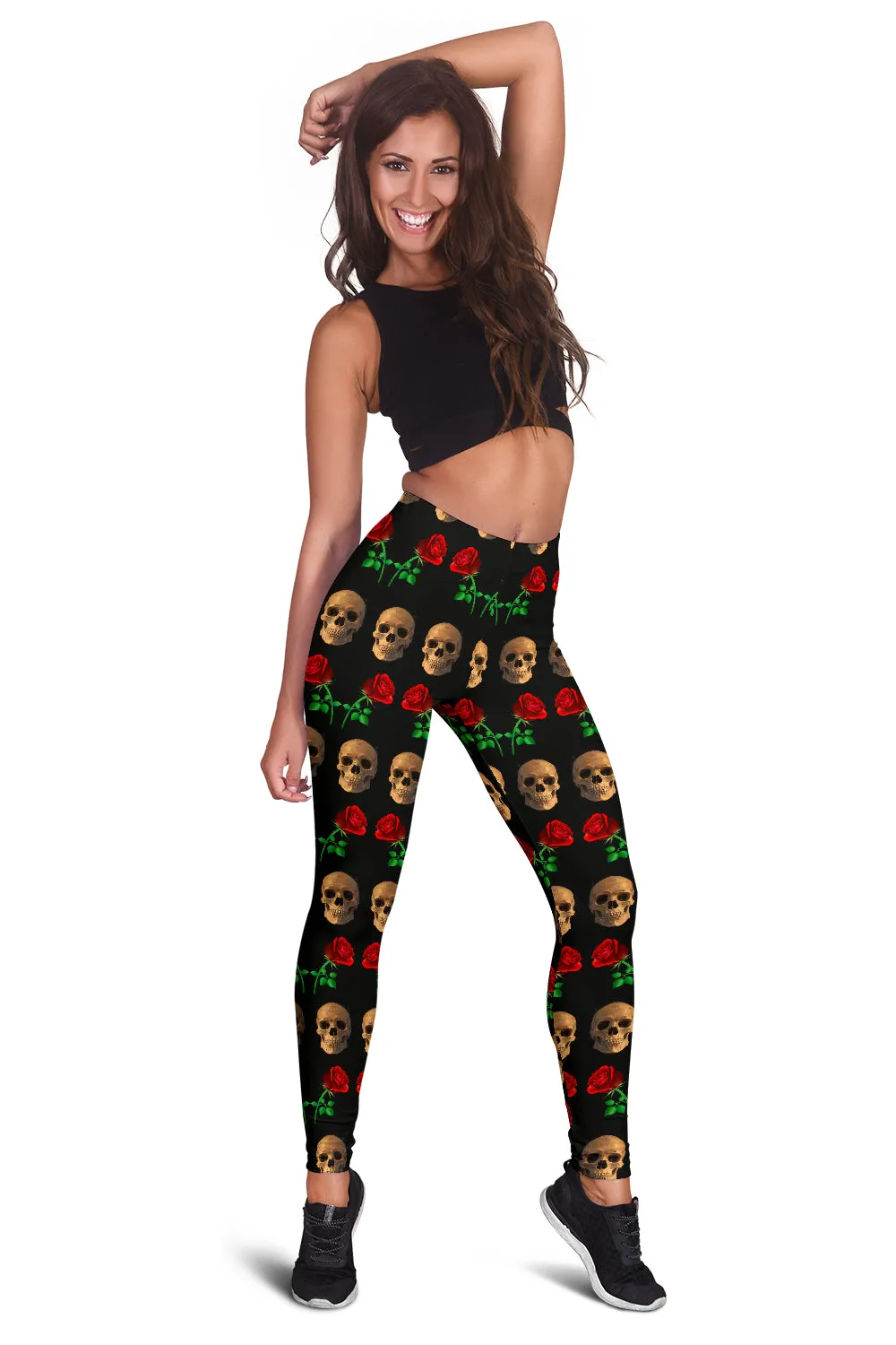 Roses and Skulls Women's Leggings