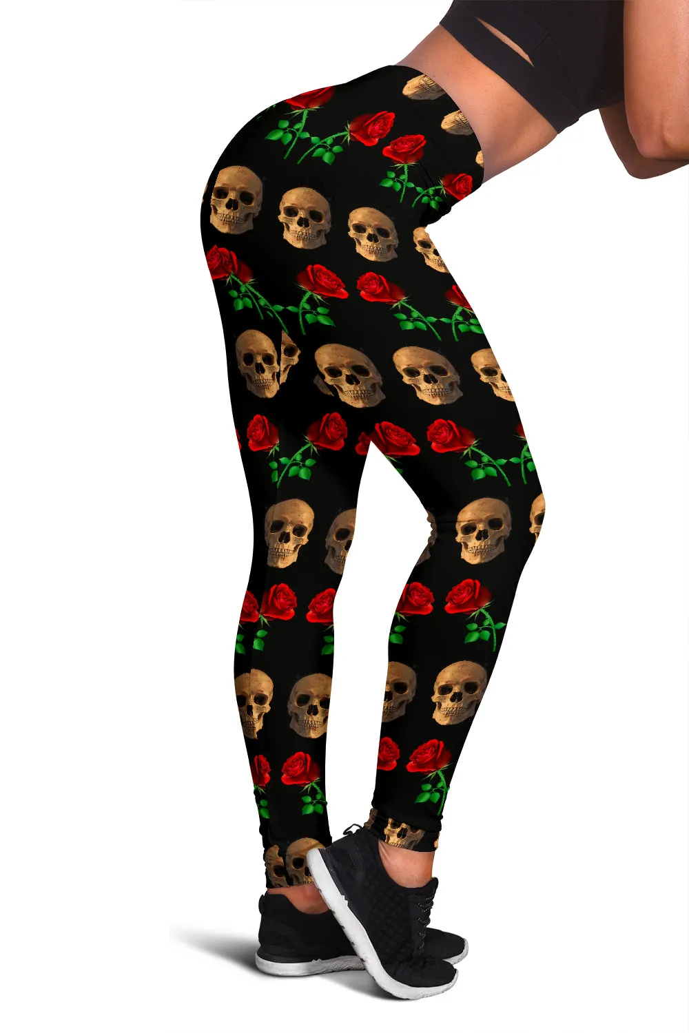 Roses and Skulls Women's Leggings