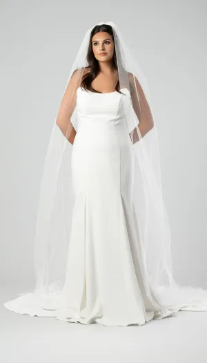 Roycebridal Kennedy Blue Shiloh Plain Tulle Veil