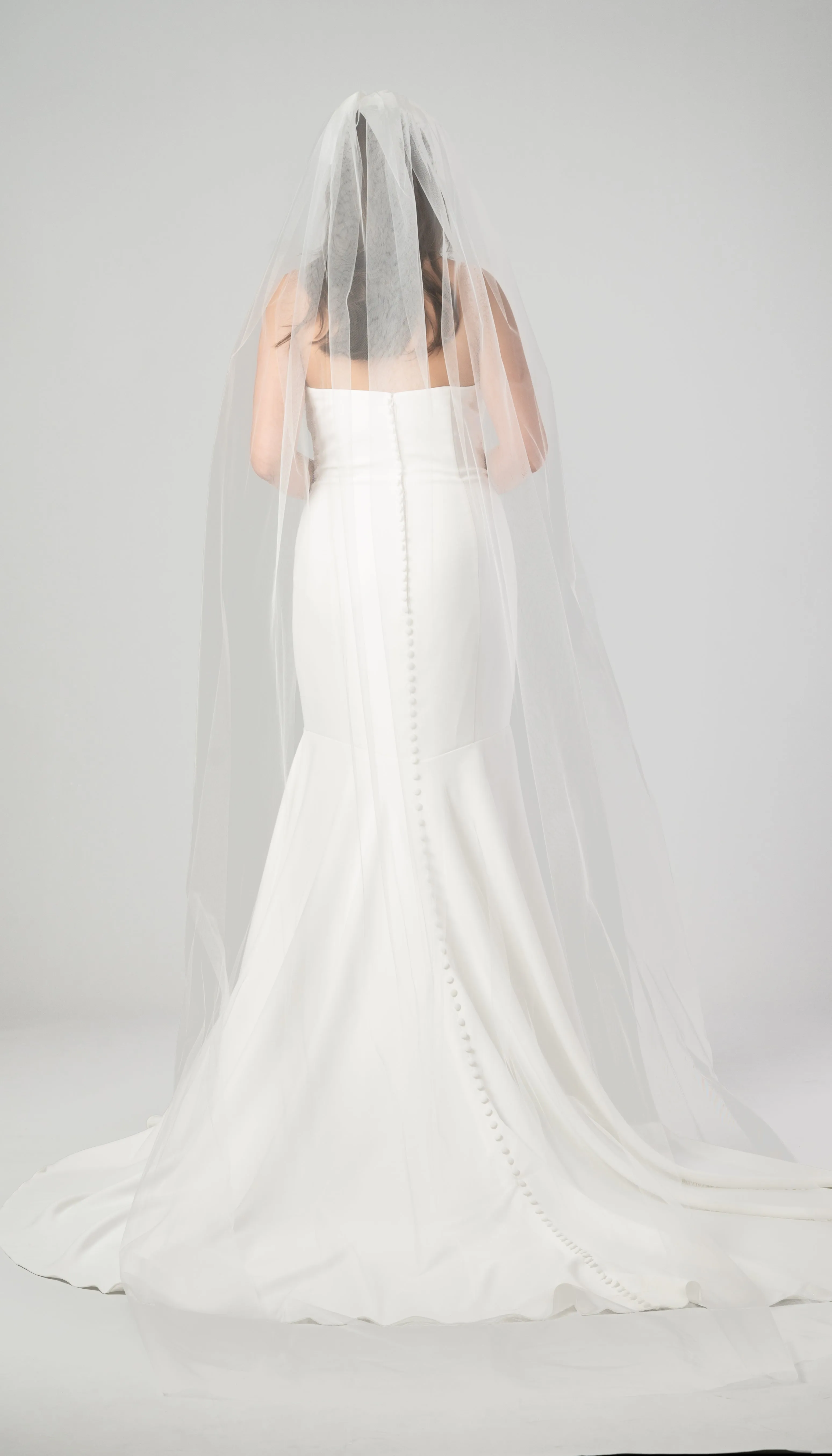 Roycebridal Kennedy Blue Shiloh Plain Tulle Veil
