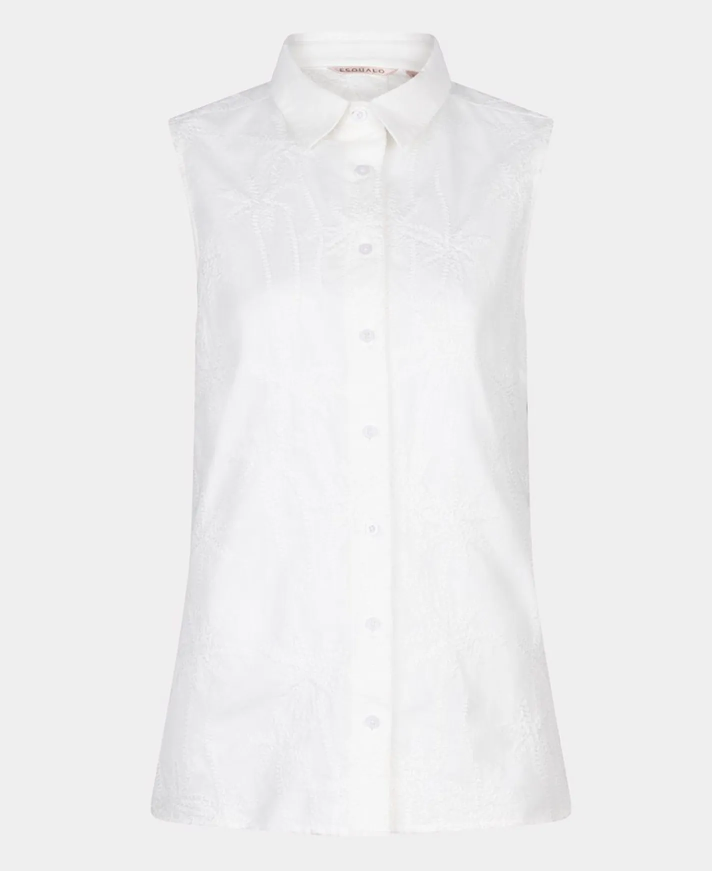 SALE Blouse Sleeveless Chicken Embroidery