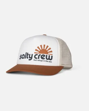 Salty Crew Womens Fun In The Sun Trucker Hat - Off White/Sierra