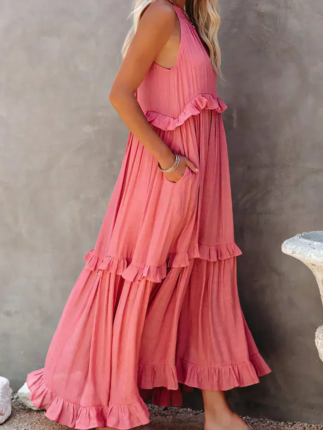 Sarah | Maxy Ruffle Halter Dress (Almost sold out)