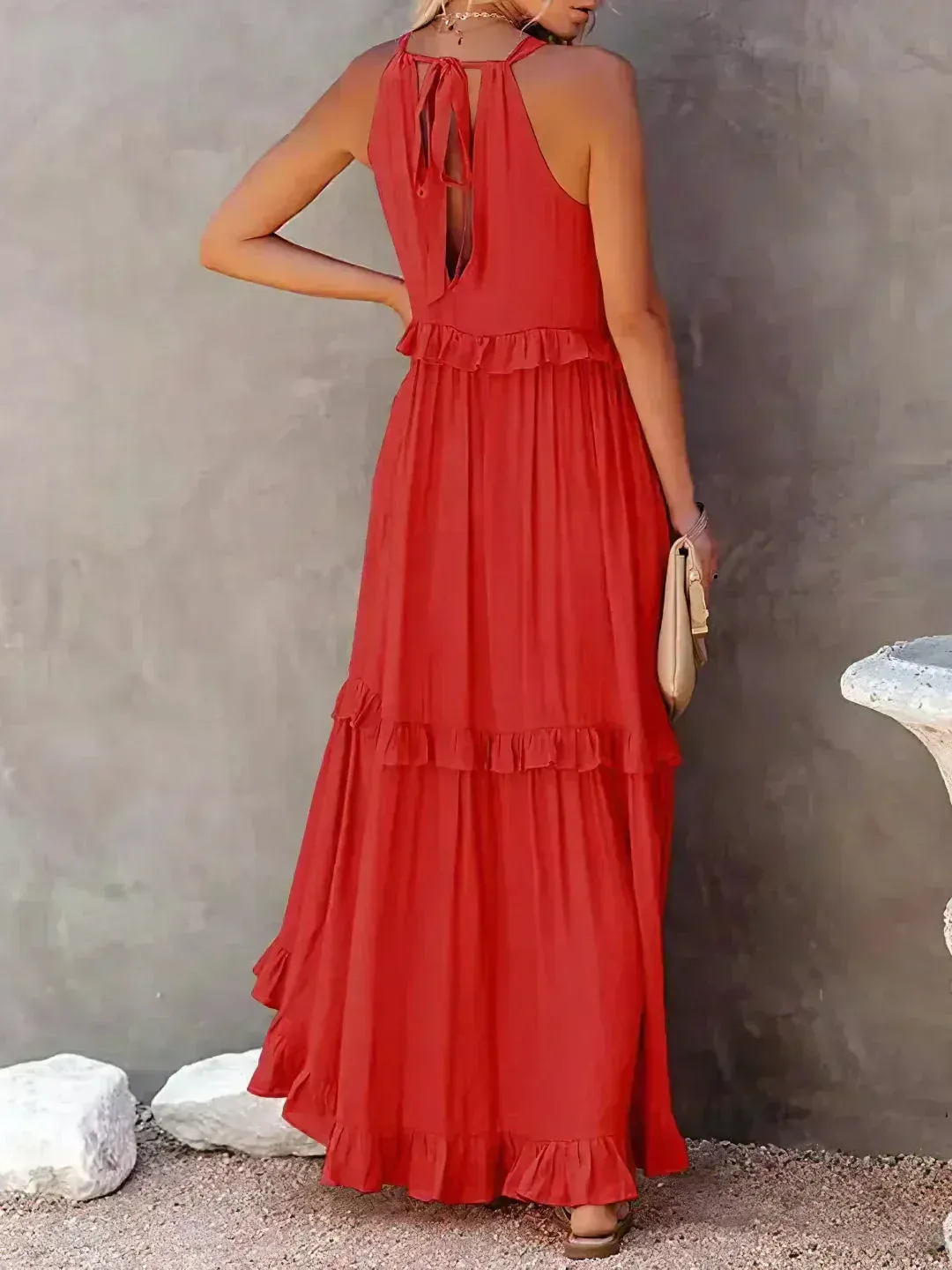 Sarah | Maxy Ruffle Halter Dress (Almost sold out)