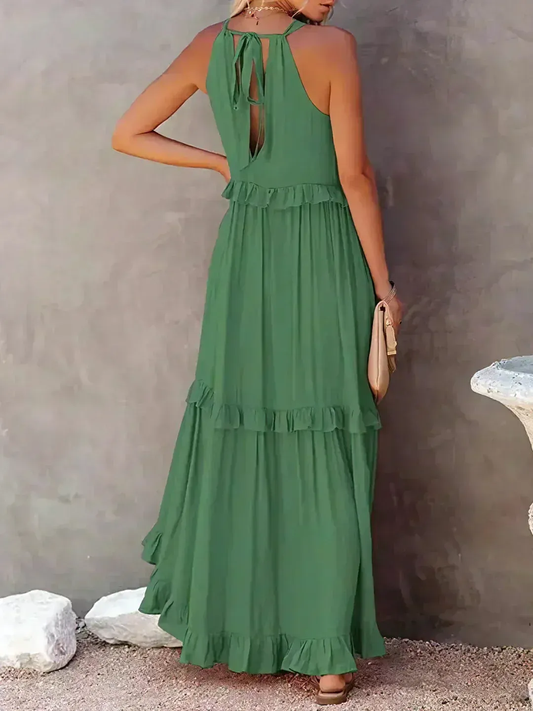 Sarah | Maxy Ruffle Halter Dress (Almost sold out)