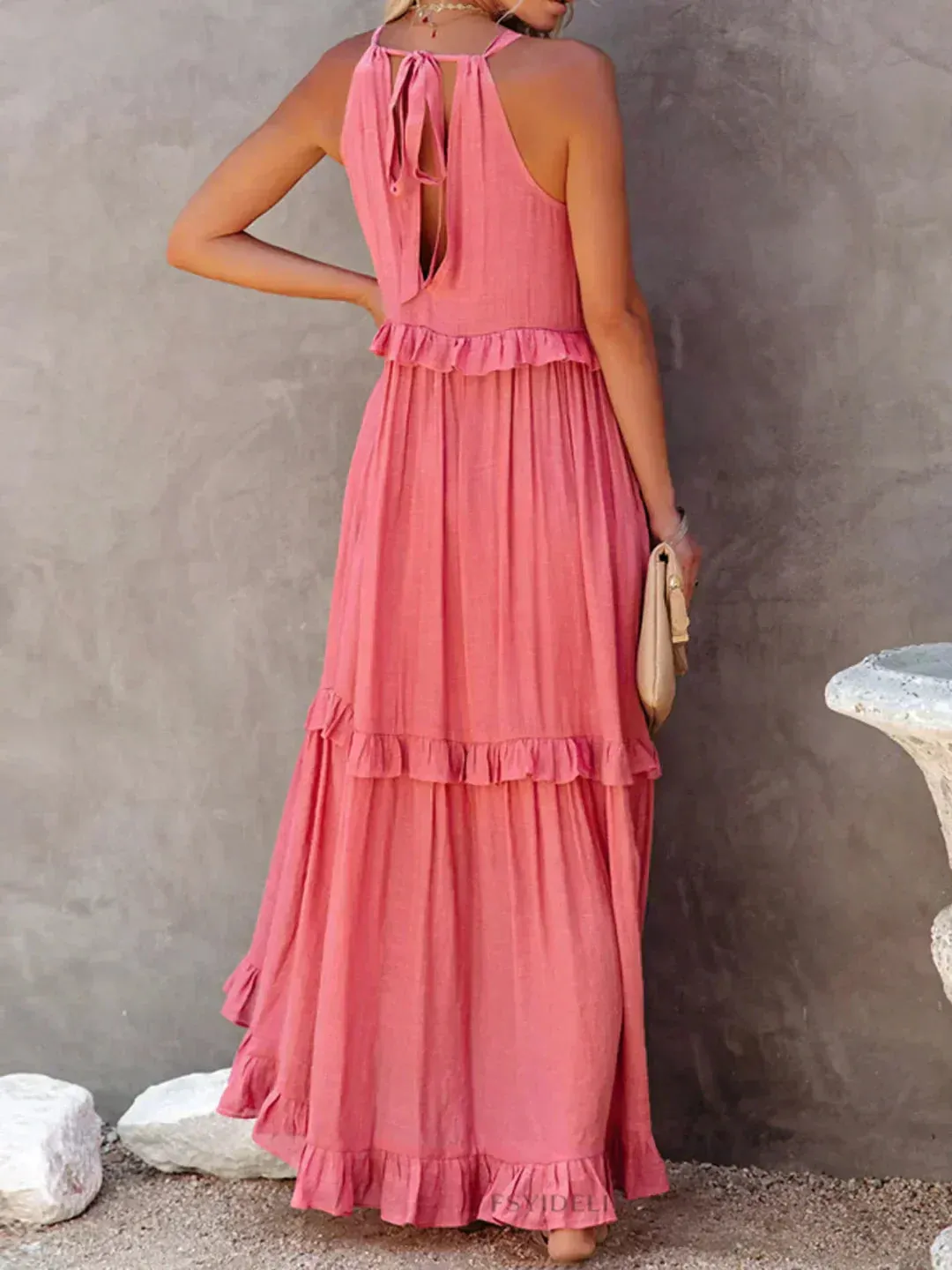 Sarah | Maxy Ruffle Halter Dress (Almost sold out)