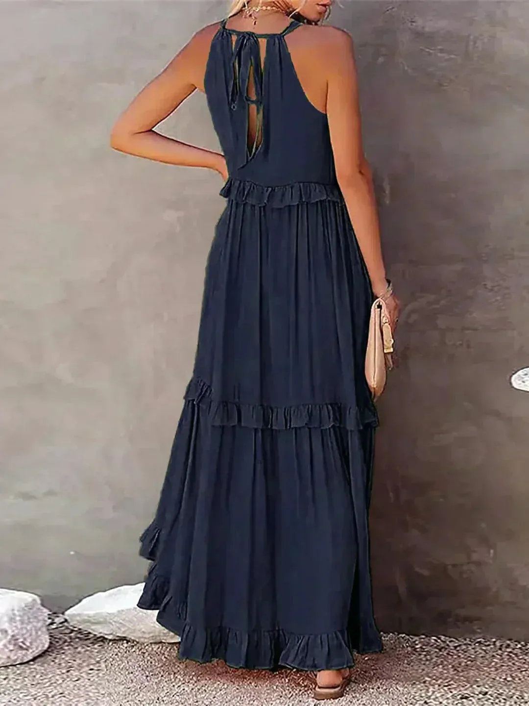 Sarah | Maxy Ruffle Halter Dress (Almost sold out)