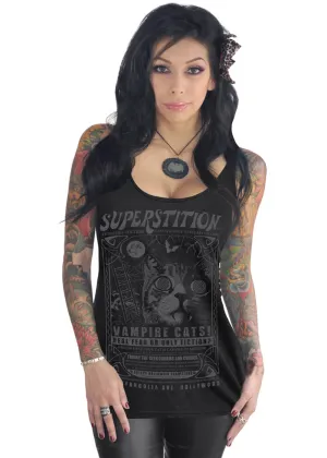Serpentine Clothing Superstition Tank Top Girly T-Shirt Black