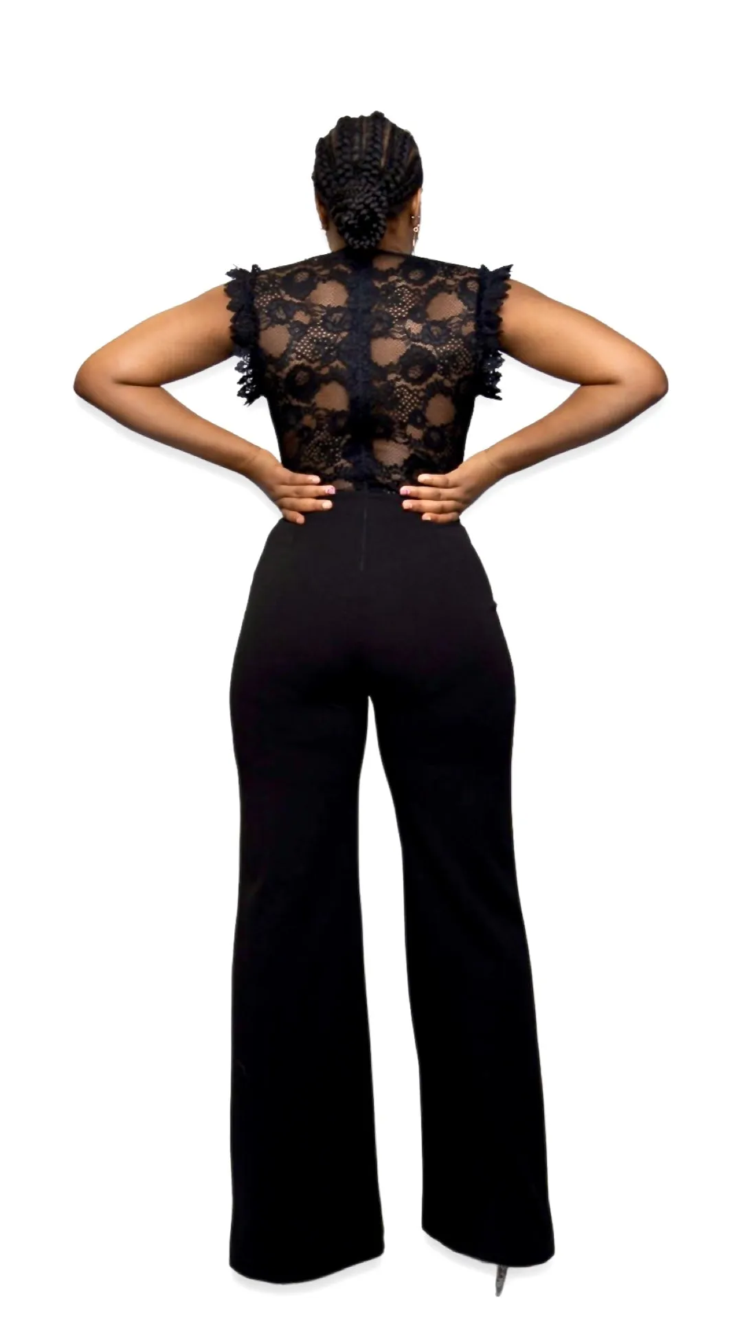SHEER V JUMPSUIT