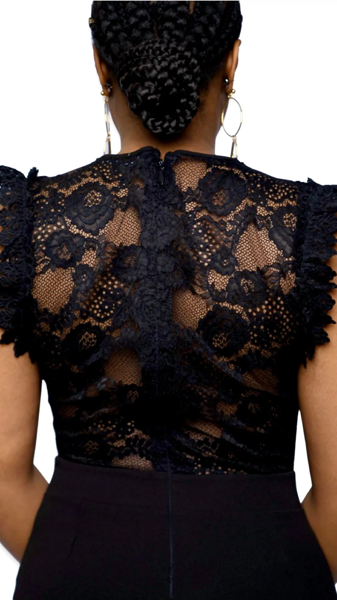SHEER V JUMPSUIT
