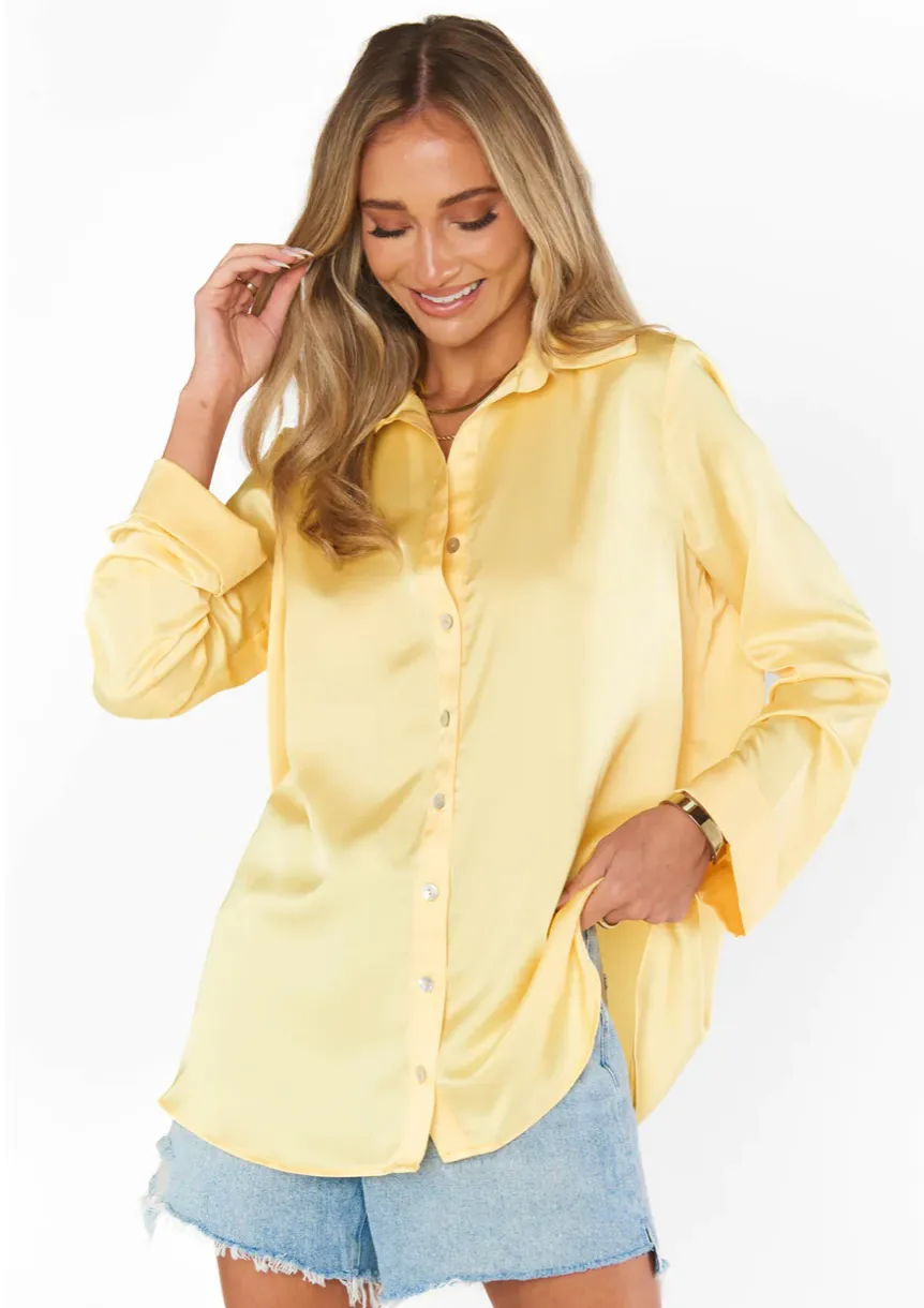 Show Me Your Mumu | Smith Button Down {Butter Yellow}
