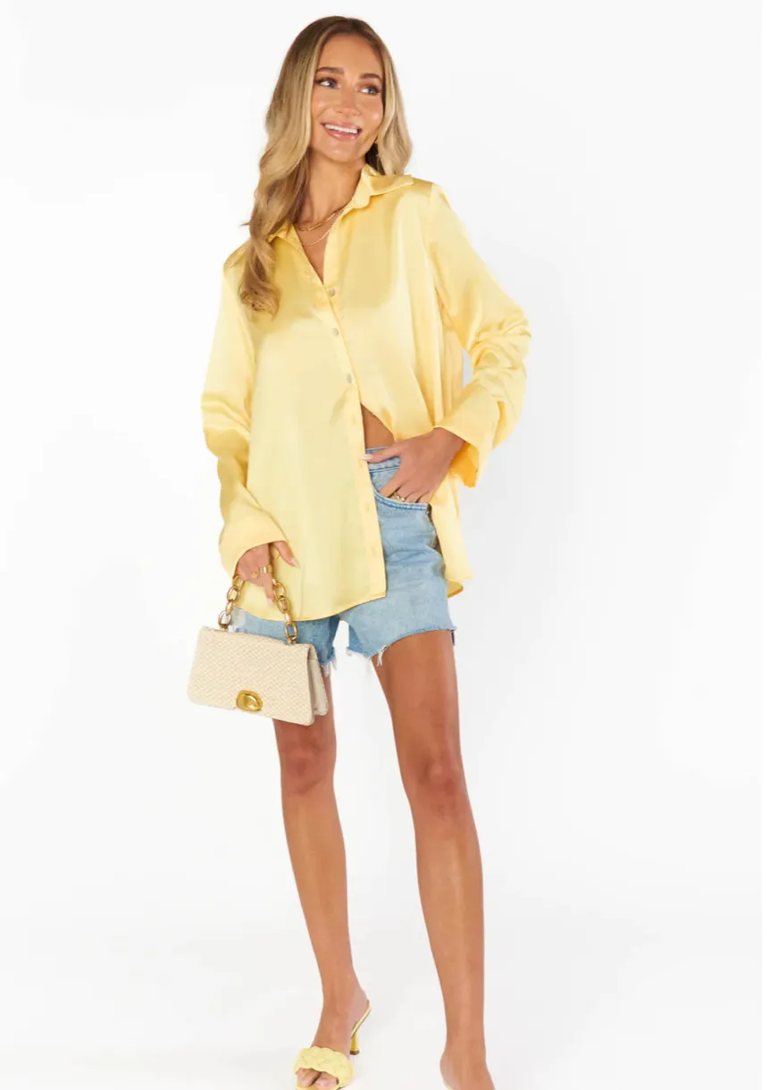 Show Me Your Mumu | Smith Button Down {Butter Yellow}