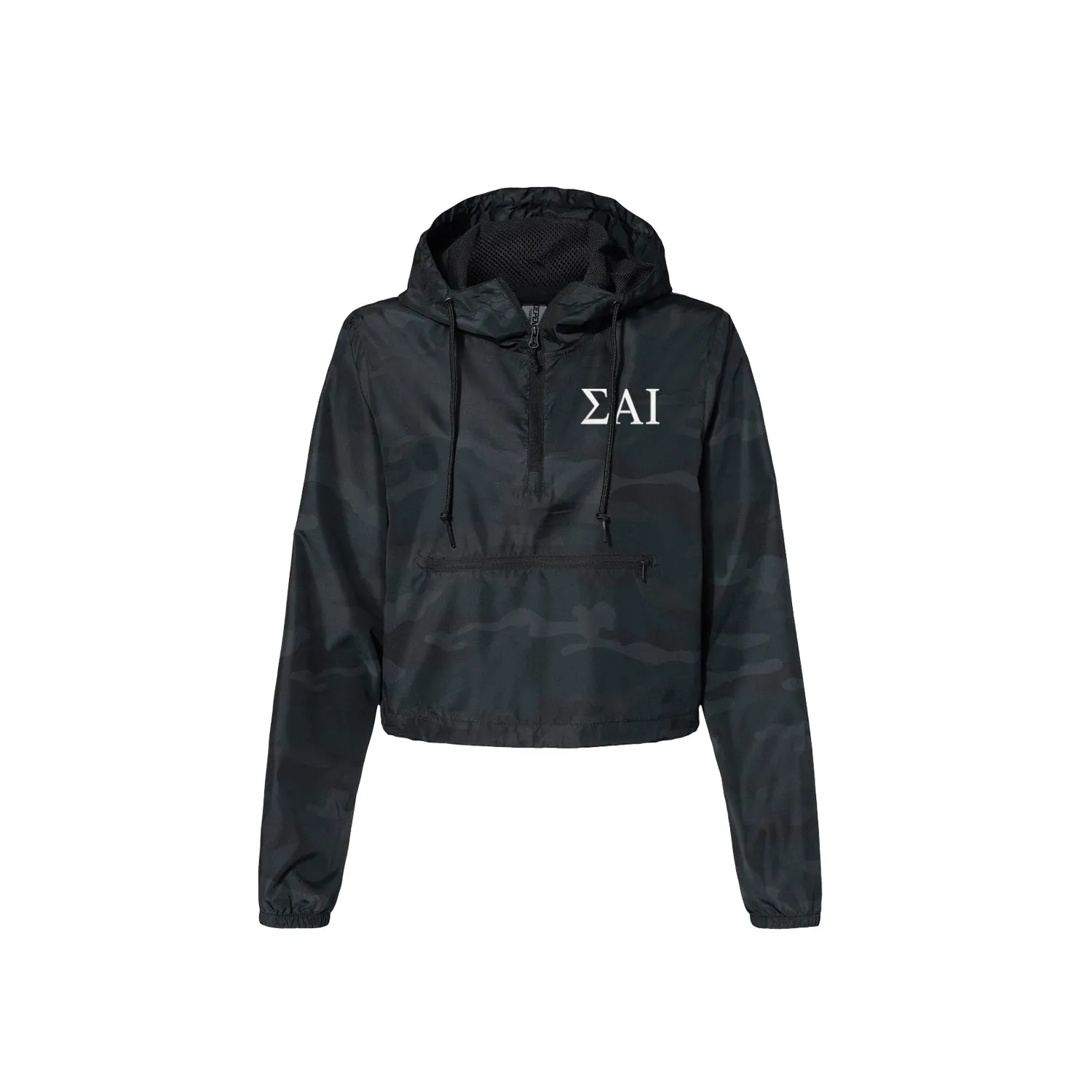 Sigma Alpha Iota Omega Crop Windbreaker
