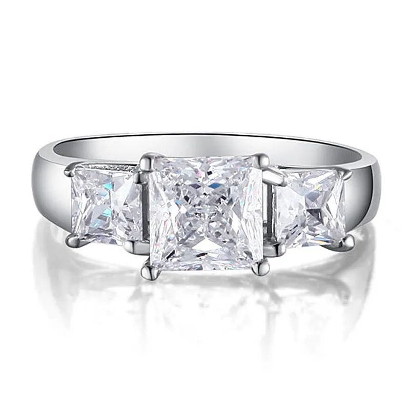 Simulated Diamond Trilogy Ring
