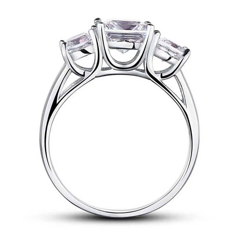 Simulated Diamond Trilogy Ring