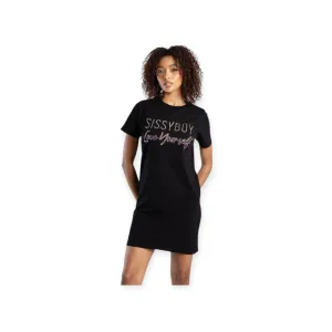 Sissy Boy Fraser T Shirt Dress Black