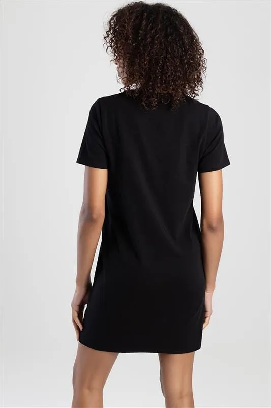 Sissy Boy Fraser T Shirt Dress Black