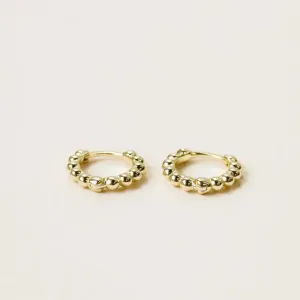 Small Ball Hoop Earring