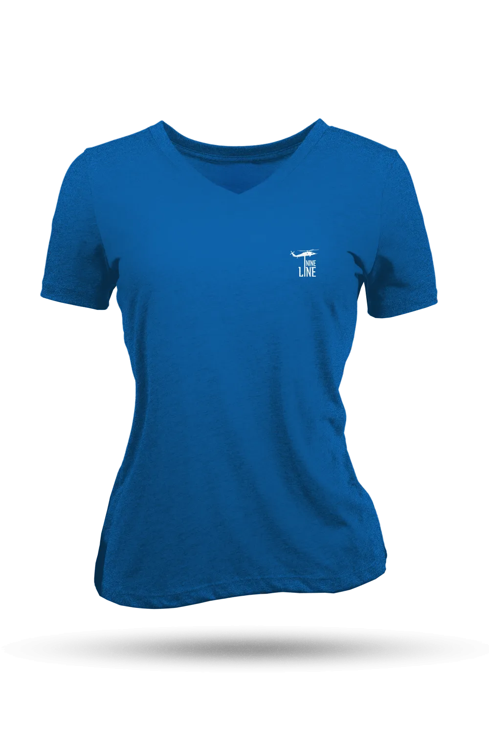 Small Dropline Logo - Women's Relaxed Fit V-Neck Shirt - America Edition