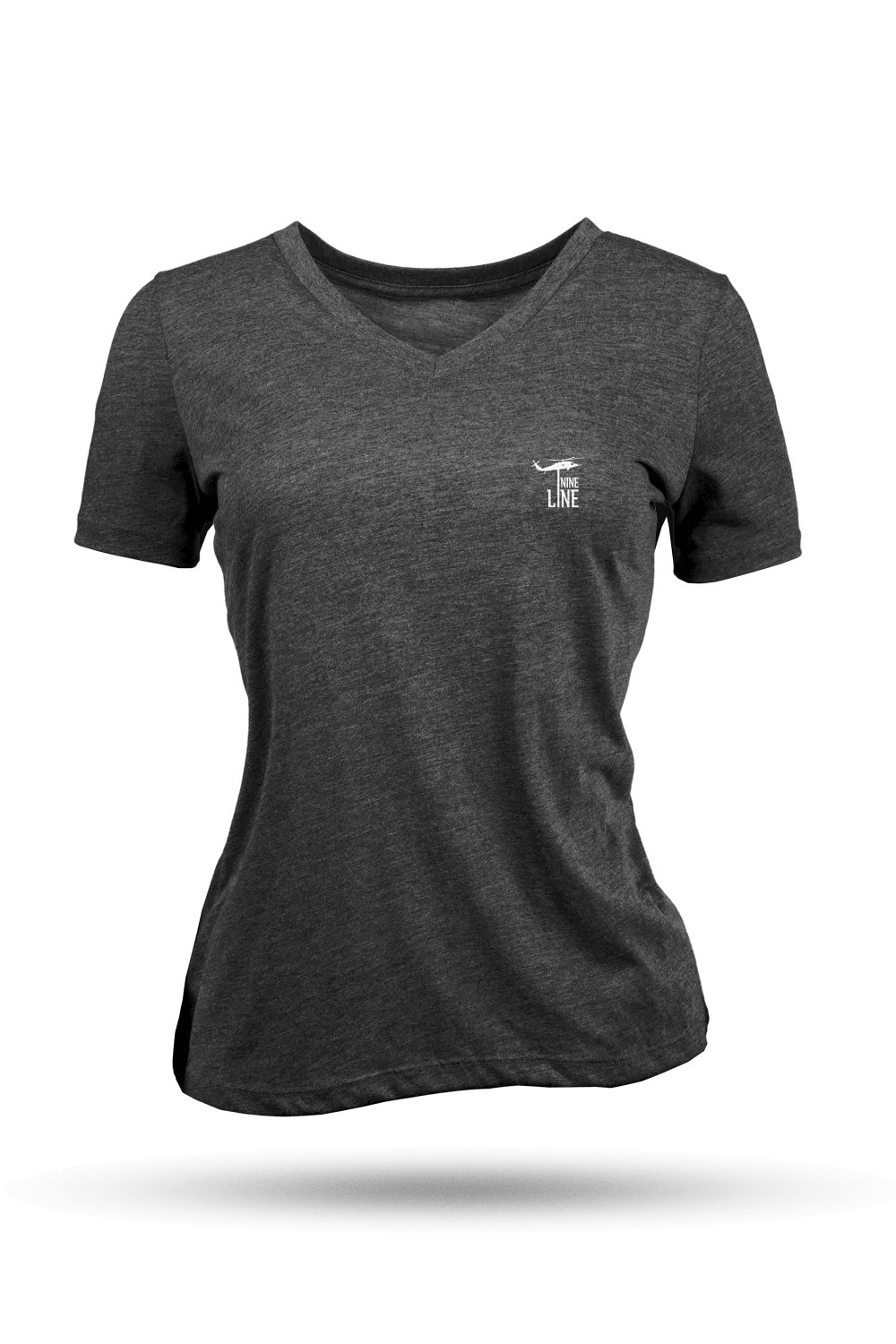 Small Dropline Logo - Women's Relaxed Fit V-Neck Shirt - Casual Edition
