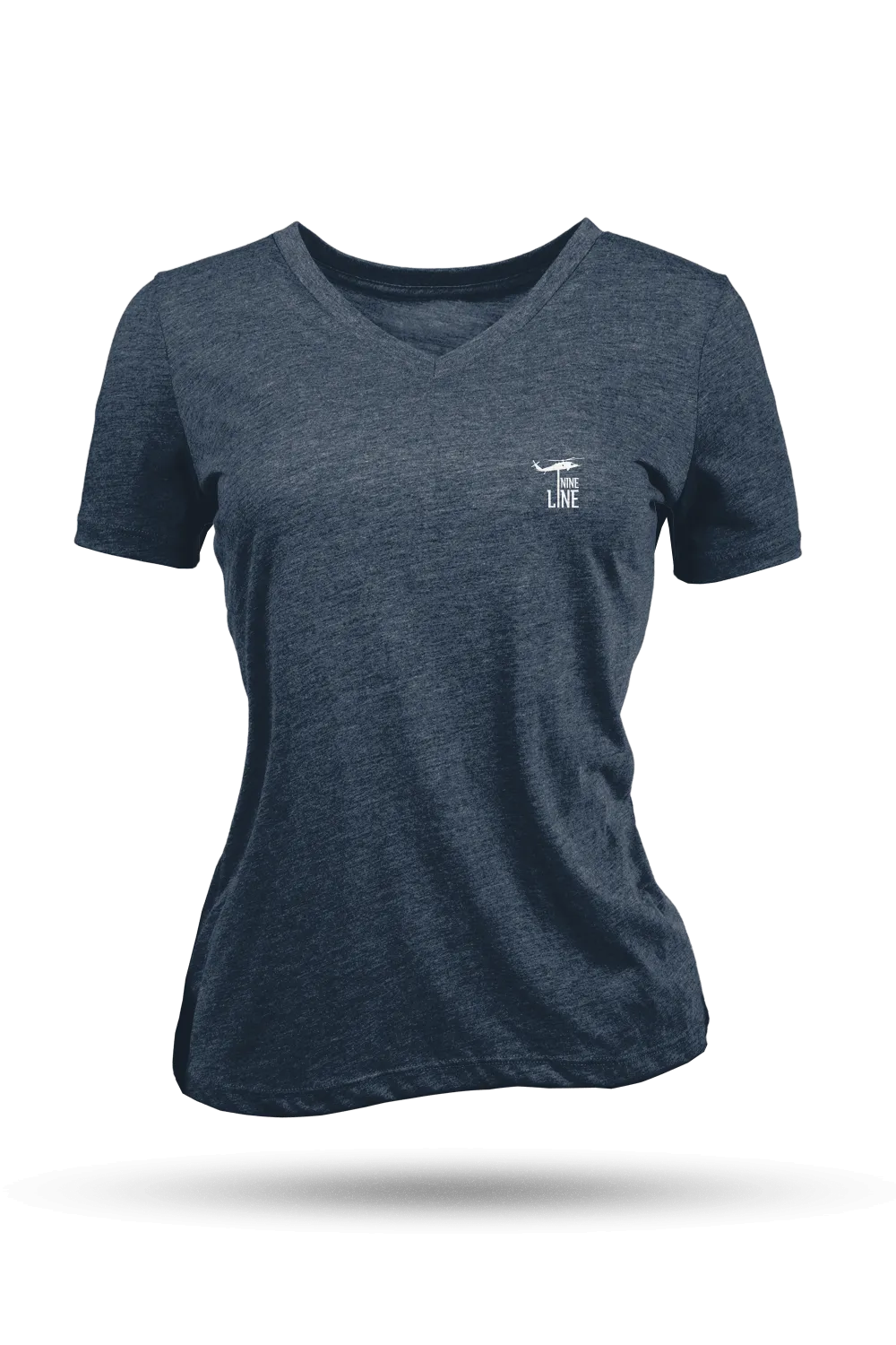 Small Dropline Logo - Women's Relaxed Fit V-Neck Shirt - Casual Edition