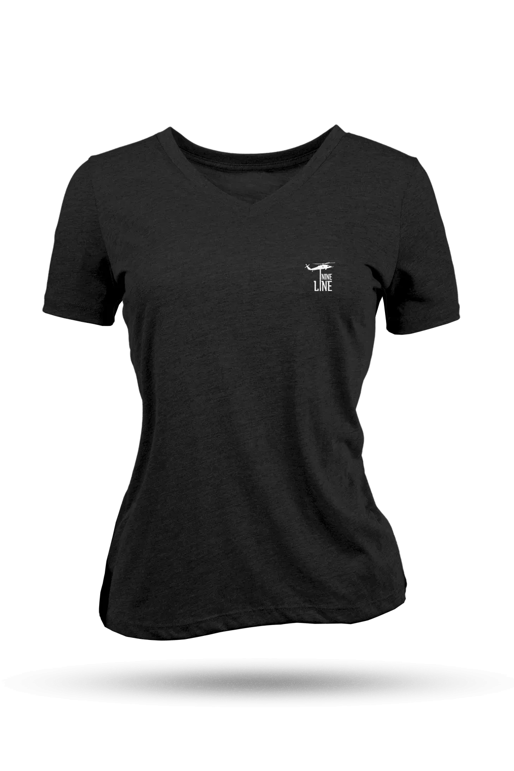 Small Dropline Logo - Women's Relaxed Fit V-Neck Shirt - Casual Edition