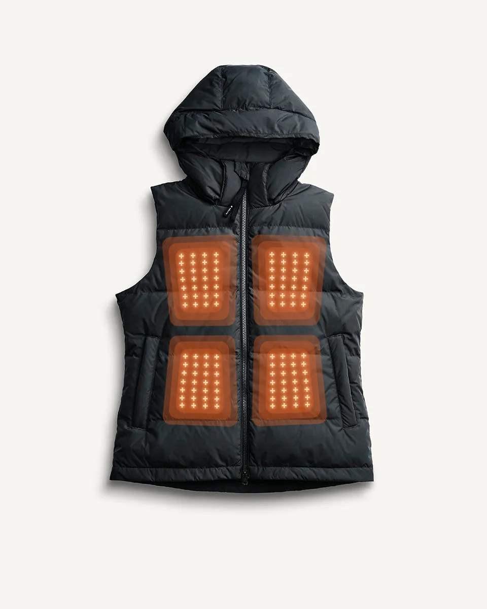Sol Women’s Heated Vest Black by Kelvin Coats