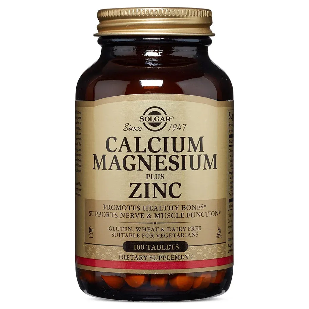 Solgar - Calcium Magnesium Plus Zinc -100 tablets